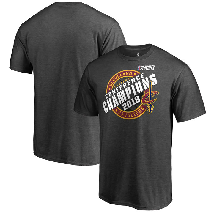 Cleveland Cavaliers Fanatics Branded 2018 Eastern Conference Champions Keyhole Slogan T-Shirt Heather Charcoal,We sell and wholesale Cleveland Cavaliers Fanatics Branded 2018 Eastern Conference Champions Keyhole Slogan T-Shirt Heather Charcoal on line form chian!